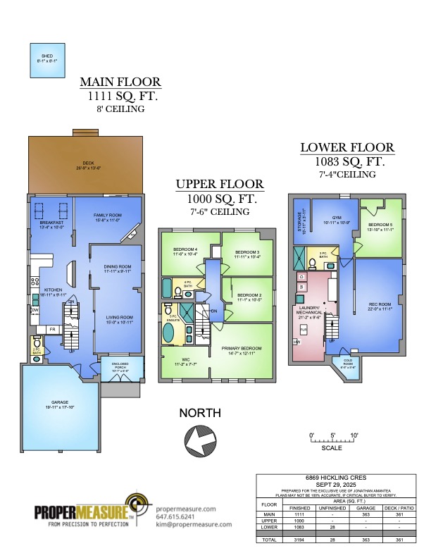 6869 Hickling Cres Floor Plan